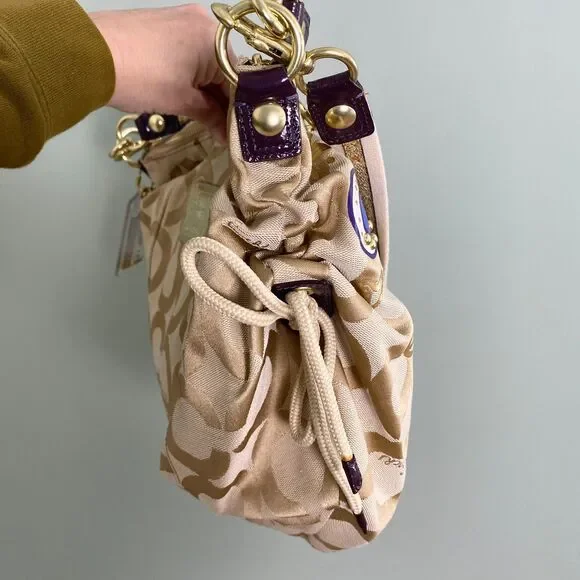 Coach Poppy Jazzy Bag Purse Signature C Canvas Graffiti Shoulder Crossbody 15311 - Picture 7 of 16